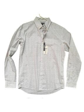 New Michael Kors Polka Dot Men’s Slim Fit Dress Shirt - M